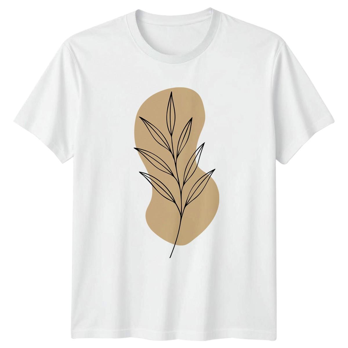 Minimalist Botanical Leaf Art Nature T-Shirt Minimalist Art Botanical Gift XXXL