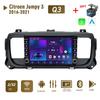 Android для Citroen Jumpy 3 Space Tourer 2016-2021 с кнопочной ручкой, автомобильный радиоприемник, GPS-навигатор, плеер Carplay 2 + 32 ГБ