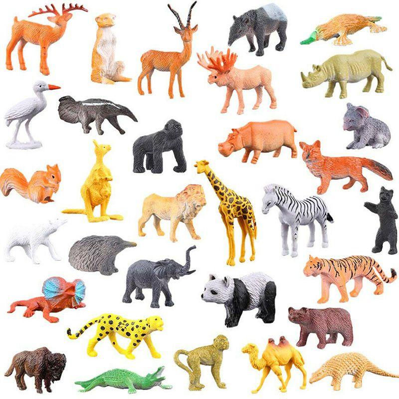 Wild Animals Ocean Insect Farm Dinosaur Set Simulation Small Animal Model Children's Early Education Toy Characters)