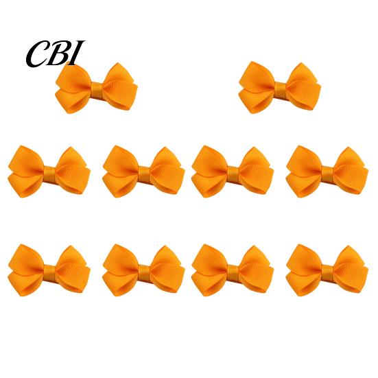 Toddler Hair Bow Clips 10Pcs Baby Clips, Bows, Fully Covered Barrette Grosgrain Ribbon Clip Everyday for Toddlers Pins Girls Infants & Toddlers, Soft