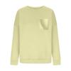 Women's Casual Fashion Round Neck Long Sleeve Sweatshirt With Pockets