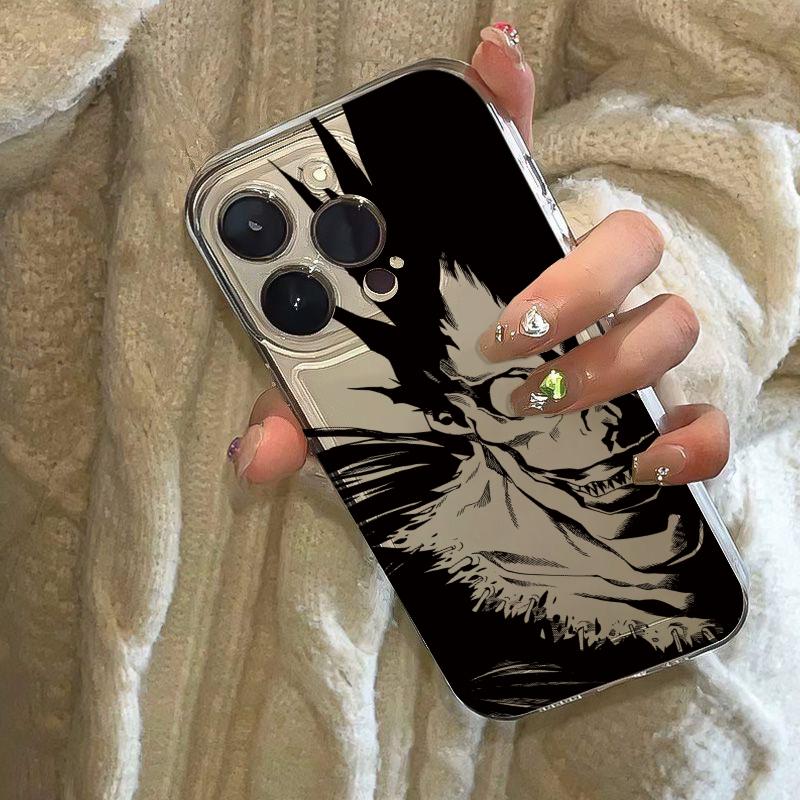 Anime Death Note Phone Case For iPhone 17 Air 16E 16 15 14 11 Pro Max Plus 13 12 Mini 8 7 X Transparent Shockproof Cover