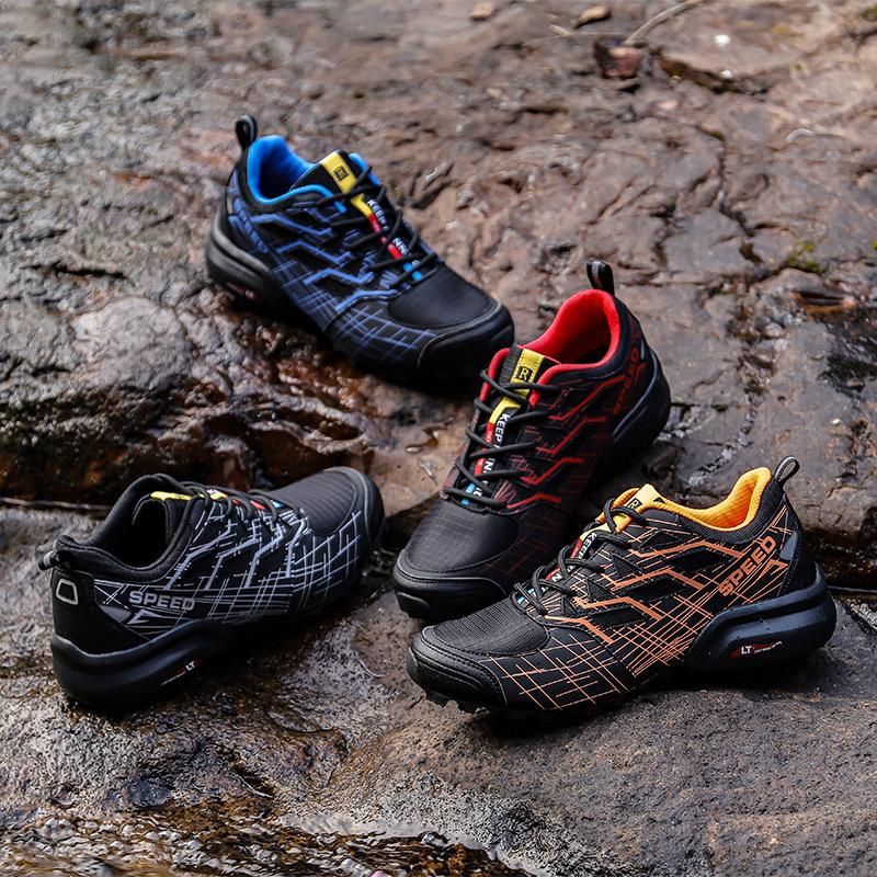 New spring and summer men's and women's outdoor casual shoes fashion low-top mountaineering shoes field training shoes large size mesh shoes