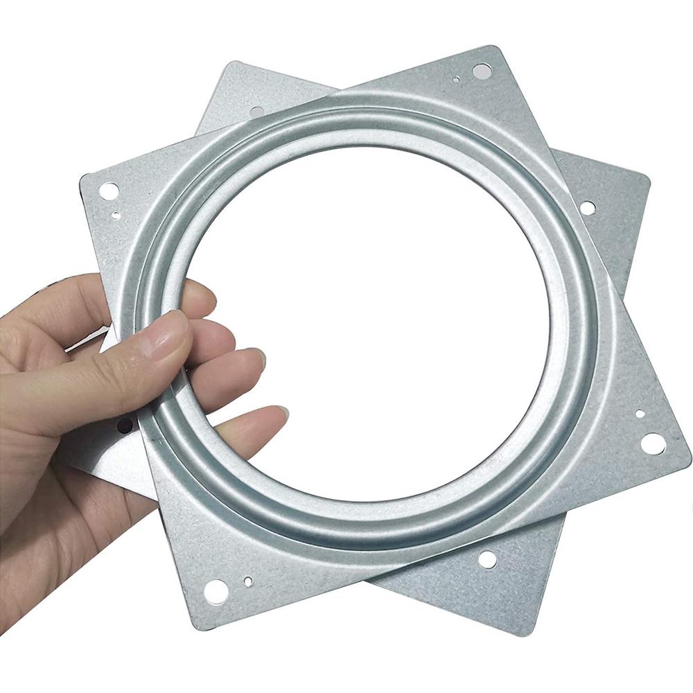 6Inch Rotating Bearing Plate Lazy Susan Hardware Square Turntable Swivel Plate for Serving Trays Kitchen Revolving Storage Racks