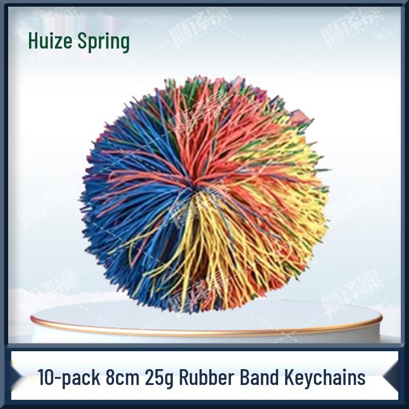 Colorful Feather and Rubber Band Shuttlecocks