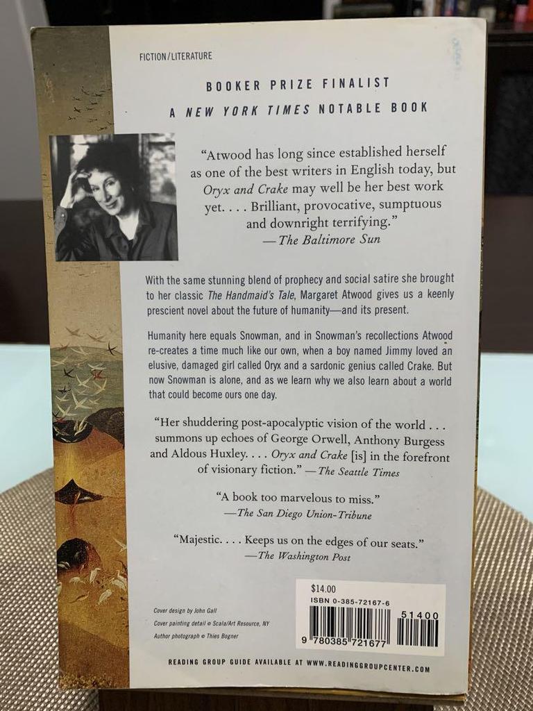 [USED] Oryx and Crake - Margaret Atwood