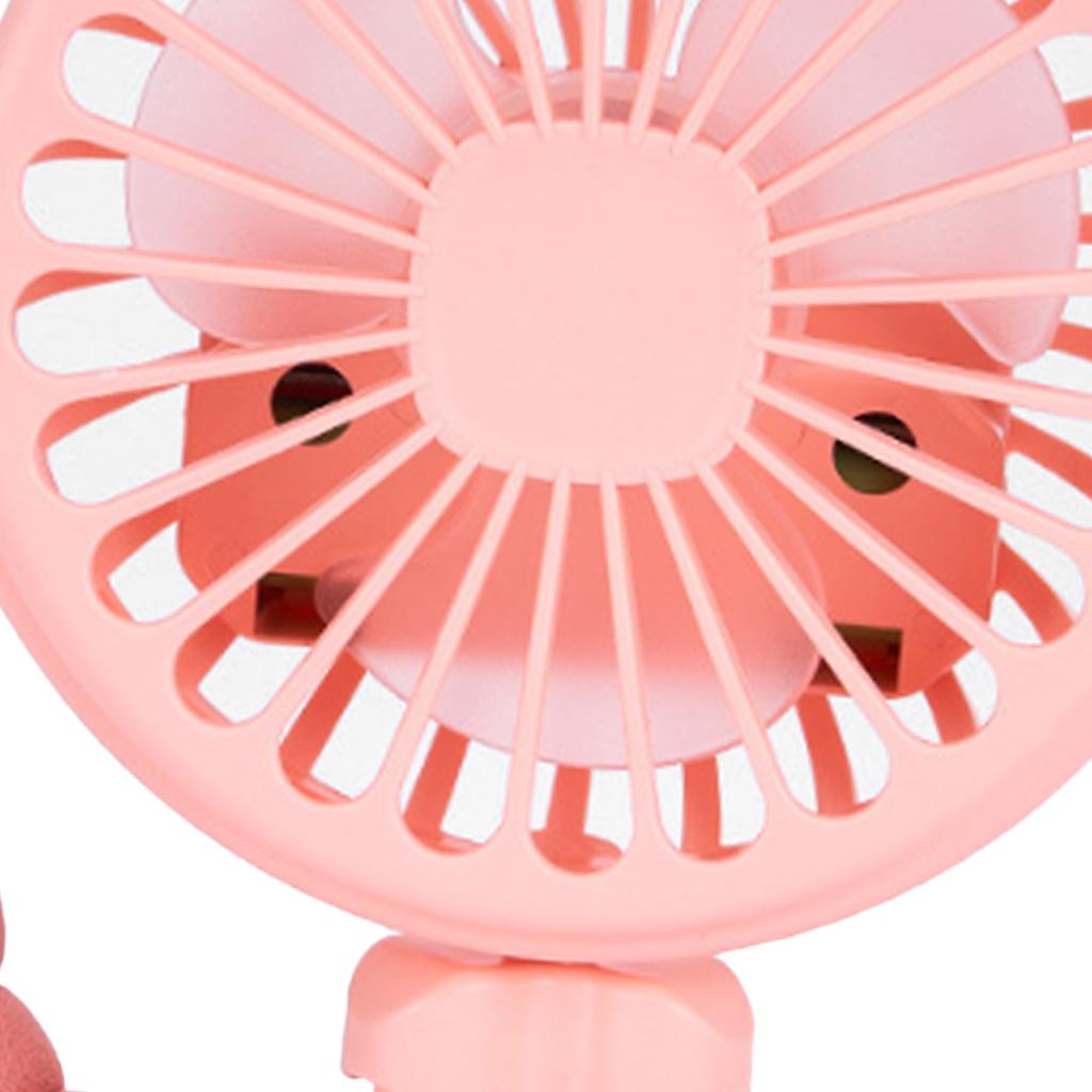 Kinderwagenventilator, batteriebetrieben, flexibles Stativ, Clip-on-Ventilator, leiser Baby-Autoventilator, tragbar, kompakt