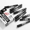 Dual-Tip Waterproof Black Oil-Based Marker Pen – Non-fading and Thick Tip.