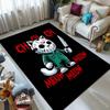Scary Mask Cat Halloween Theme Carpet for Living Room Bedroom Bedside Floor Mat Cloakroom Area Rugged Home Festive Decoration