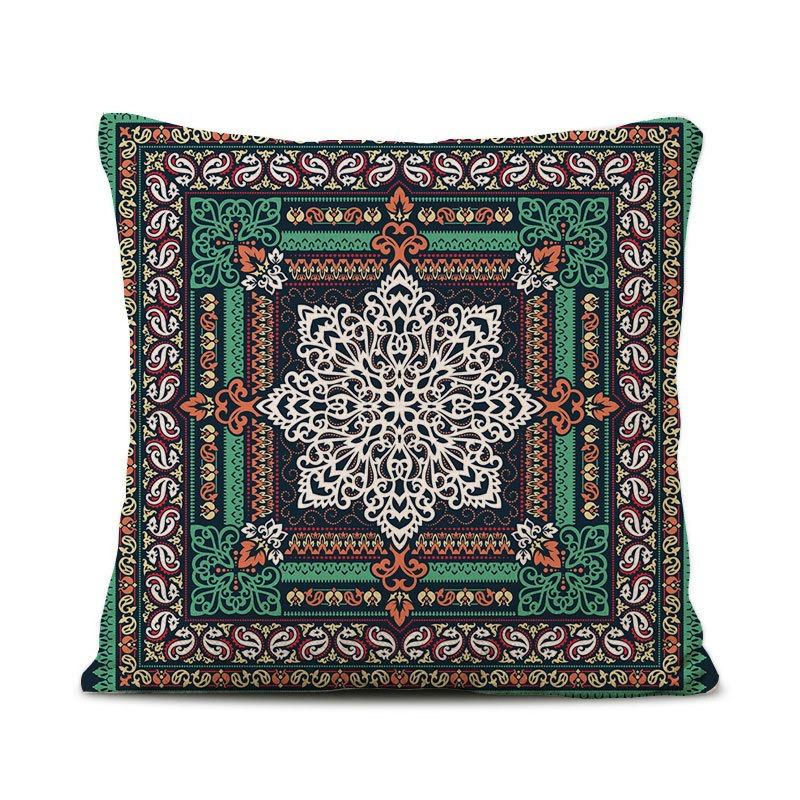 Retro Persian Style Turkish Waist Pillow, Luxury Ethnic Palace Style B&B Hotel Model Room Decoration Sofa Pillow