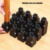 Set of 4 Sturdy Plastic Bed Risers 2Inch Thick Leg Extenders Accessory for Desk Chair Sofa Storage Solution Use