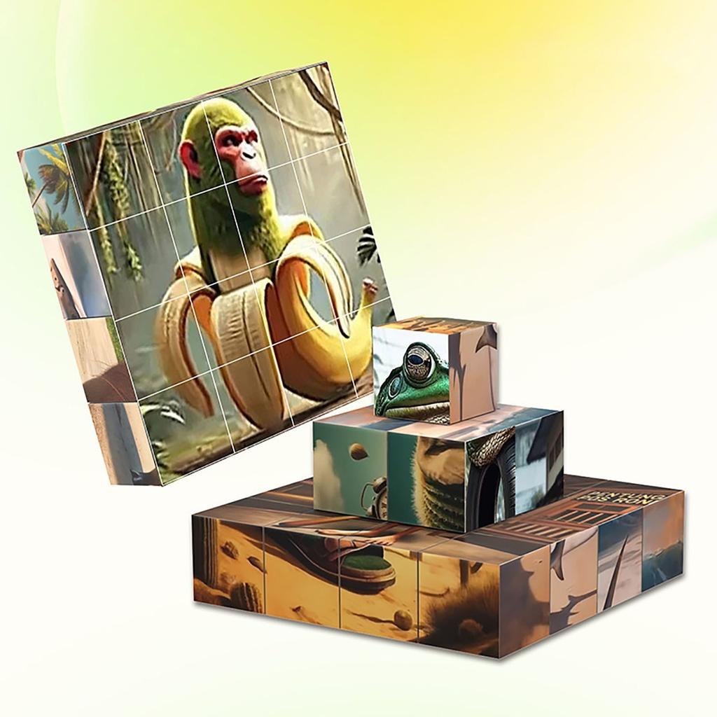 6-Sided Magnetic Block Assembly Toy, Magnetic Assembly Game Puzzle Toy
