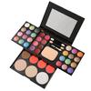 1 Set Eye Makeup Palette Portable Multifunctional Convenient Waterproof Safe Cosmetics Accessory Delicate 39-color Eyeshadow Palette for Stage