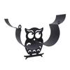 Owl Toilet Rolls Tissue Paper Storage Rack Wall Mounted Holder Dispenser Metal Organizer Bathroom De