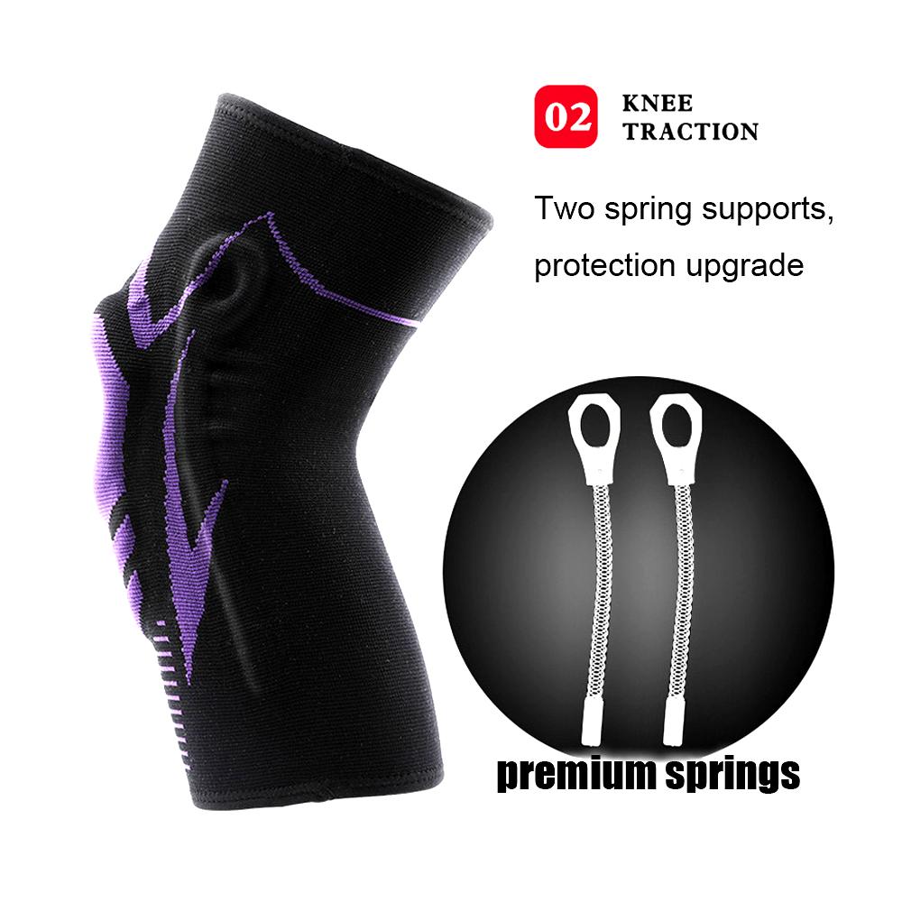 Sportliche Kompressions-Kniebandage mit Patella-Gelkissen & seitlichen Stabilisatoren zur Linderung von Meniskusrissen, Kreuzbandrissen, Arthritis und Gelenkschmerzen für Männer