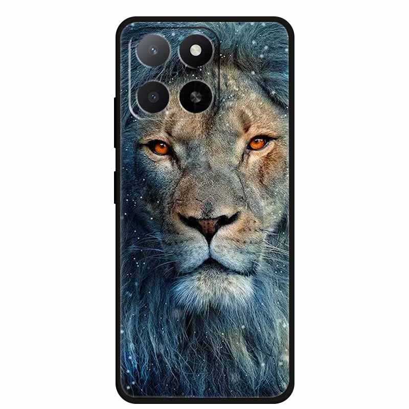 Für ZTE Blade A55 A35 Hülle Tiere Weiches Silikon TPU Handyhüllen Rückseite für ZTE Blade A35 BladeA55 Wolf Stoßfest Cool Capa