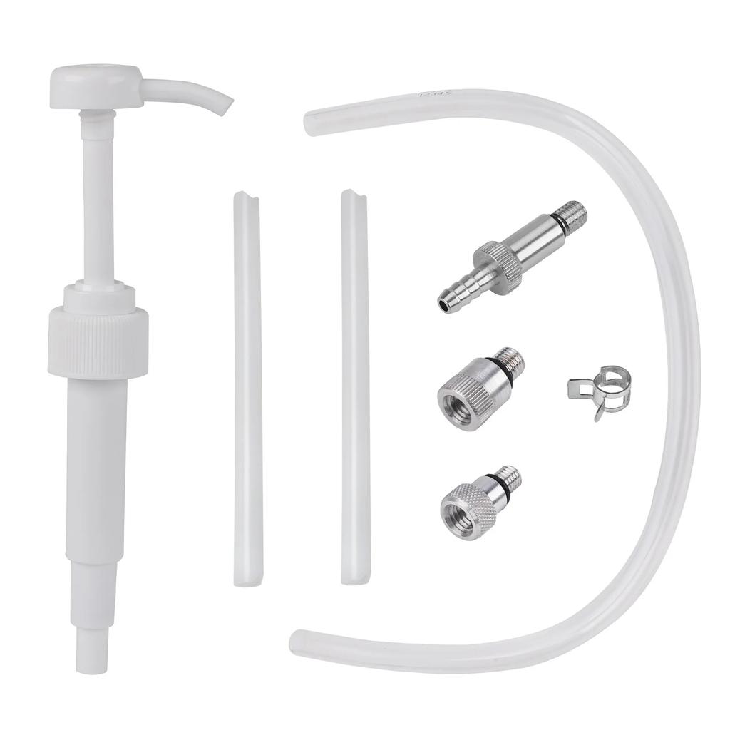 Fit For Mariner Ofutboards Motors Lower Unit Fluid Gear Oil Pump with 3/8 Inch-16 8mm 10mm Adapters For Standard Quart Bottles