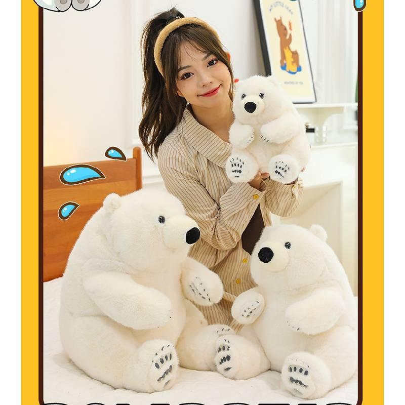 Polar Bear Plush Toy Children Birthday Festival Aquarium Gift Doll Cotton Pp