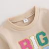 Girls Autumn Casual Sweatshirts 4Y 5Y 6Y 7Y Long Sleeve Crewneck Letter Print Loose Fit Pullover Tops