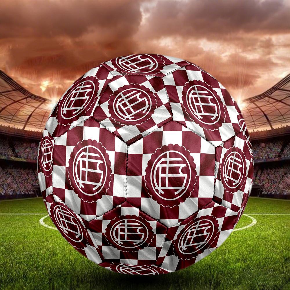 Club Atletico Lanus Size5 Soccer Ball, Colorful, Suitable for All Ages, Machine-stitched, PVC Material, Competition Grade,durable and High Bounce
