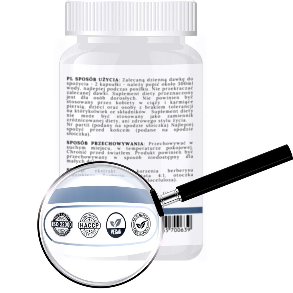 1500mg BERBERINE Extract Weight Loss Diabetes Glucose Insulin Der 4:1 60 Caps