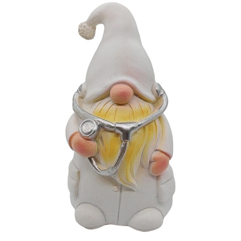 

Cute Gnomes Doctor And Nurse Statue Resin Miniature Figurine Perfect Gift For Healthcare Professional Home Office Decors