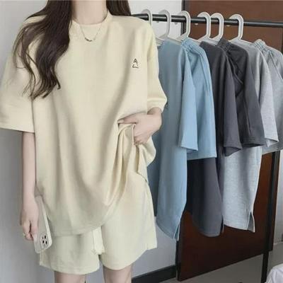 Women's 2022 Summer Casual Short-Sleeve Sports Suit - Loose Fit Two-Piece Set
