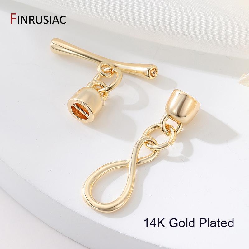 

14K Gold Plated Infinity Symbol OT Toggle Clasps For Bracelets Necklace Making,Connector For Jewelry,DIY Jewelry Accessories 1 piece