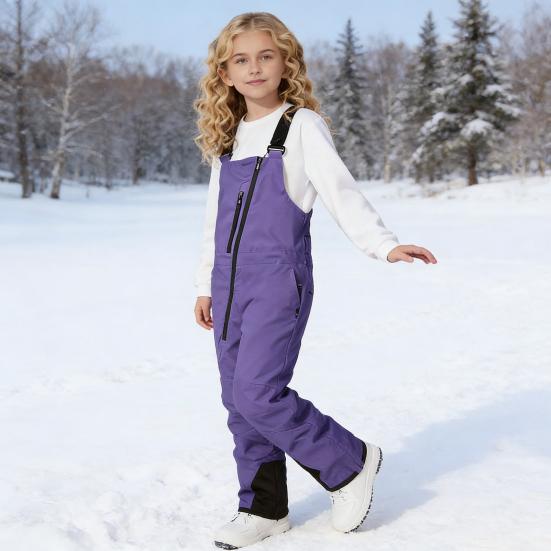Gyerek Szigetelt Hólatyakos Nadrág Vízálló Téli Meleg Snowboard Sí Nadrág Szélálló Hóruha Fiúknak Lányoknak