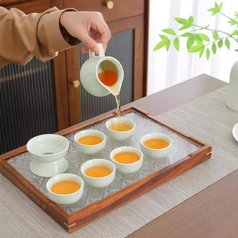 Portable travel Kung Fu tea set, business event companion, Mid-Autumn Festival opening event gift