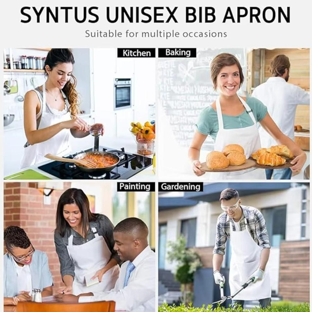 Oilproof Chef Aprons Adjustable Straps Cooking Aprons New Work Apron For Women Men