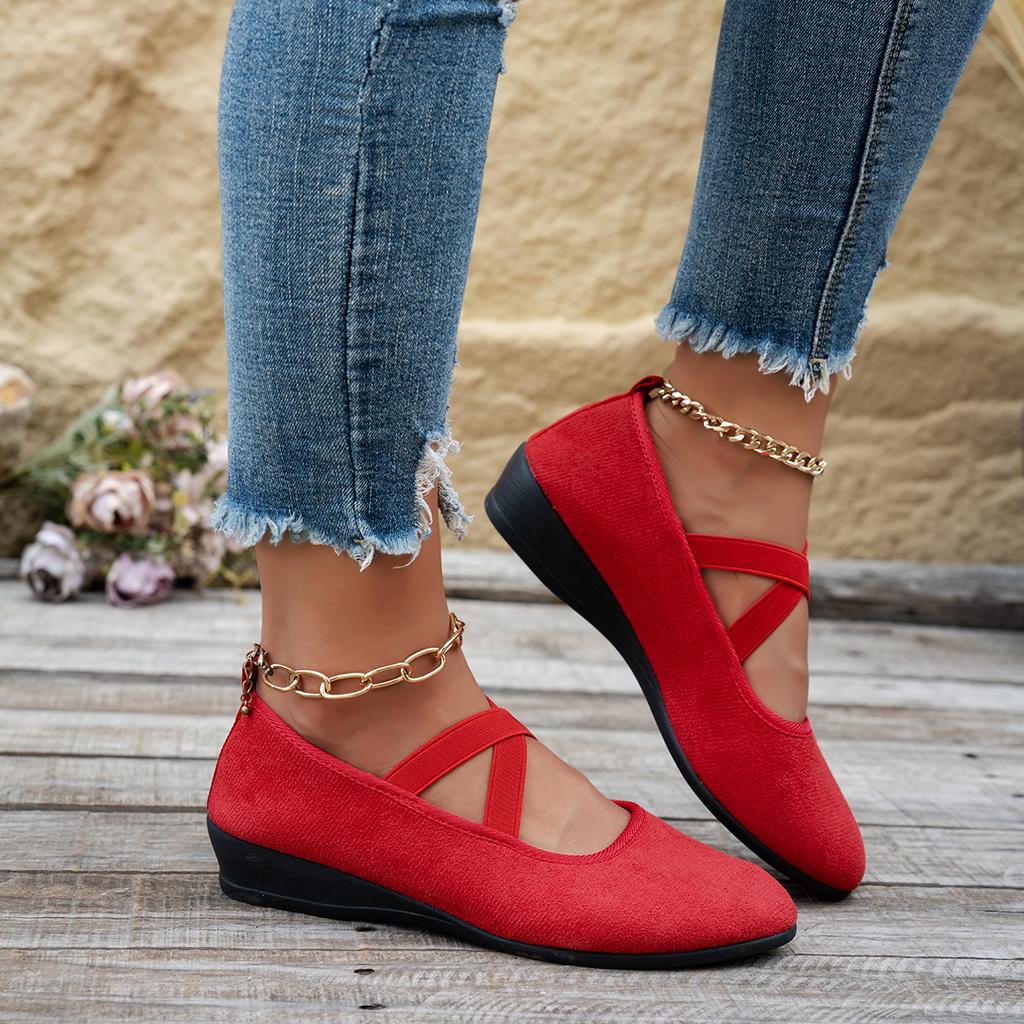 Damen Flache Schuhe Runde Spitze Lässige Damen Sneaker Bequem Neue Sommer Einfarbig Gummi Stoff Freizeit Loafer Zapatos De Mujer