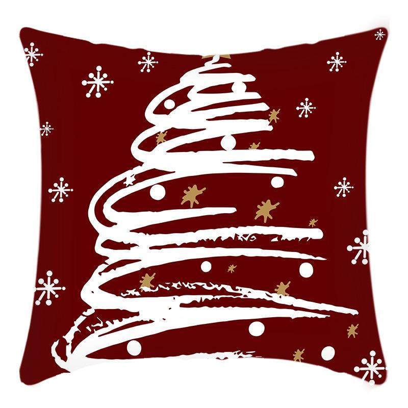 Nowa Świąteczna Poduszka z Nadrukiem Listu do Świętego Mikołaja z Łosiem, Pokrowiec na Poduszkę Domową na Sofę