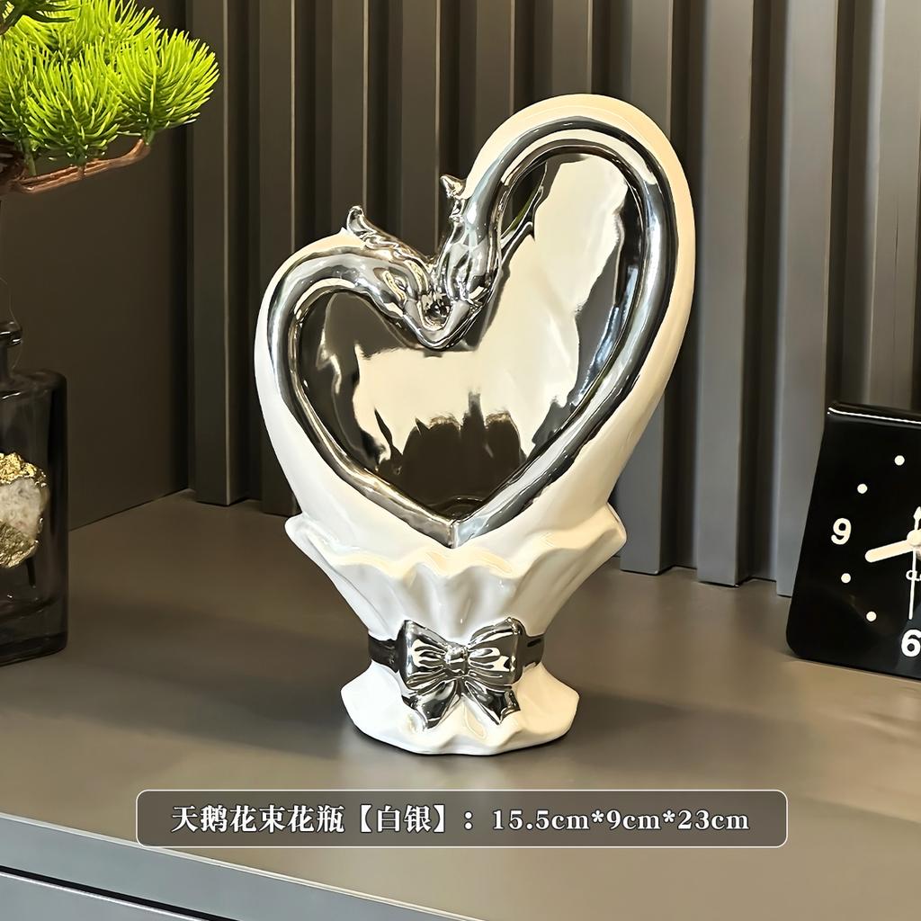 Nowoczesny Ceramiczny Wazon na Bukiet Kreatywny Salon Domowy Aranżacja Kwiatowa Luksusowe Wysokiej Klasy Ozdoby Dekoracyjne Urządzenie do Kwiatów