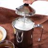 Manual Milk French Press Coffee Maker Stainless Steel Hand Pump Milk Foamer Handheld Milk Jug