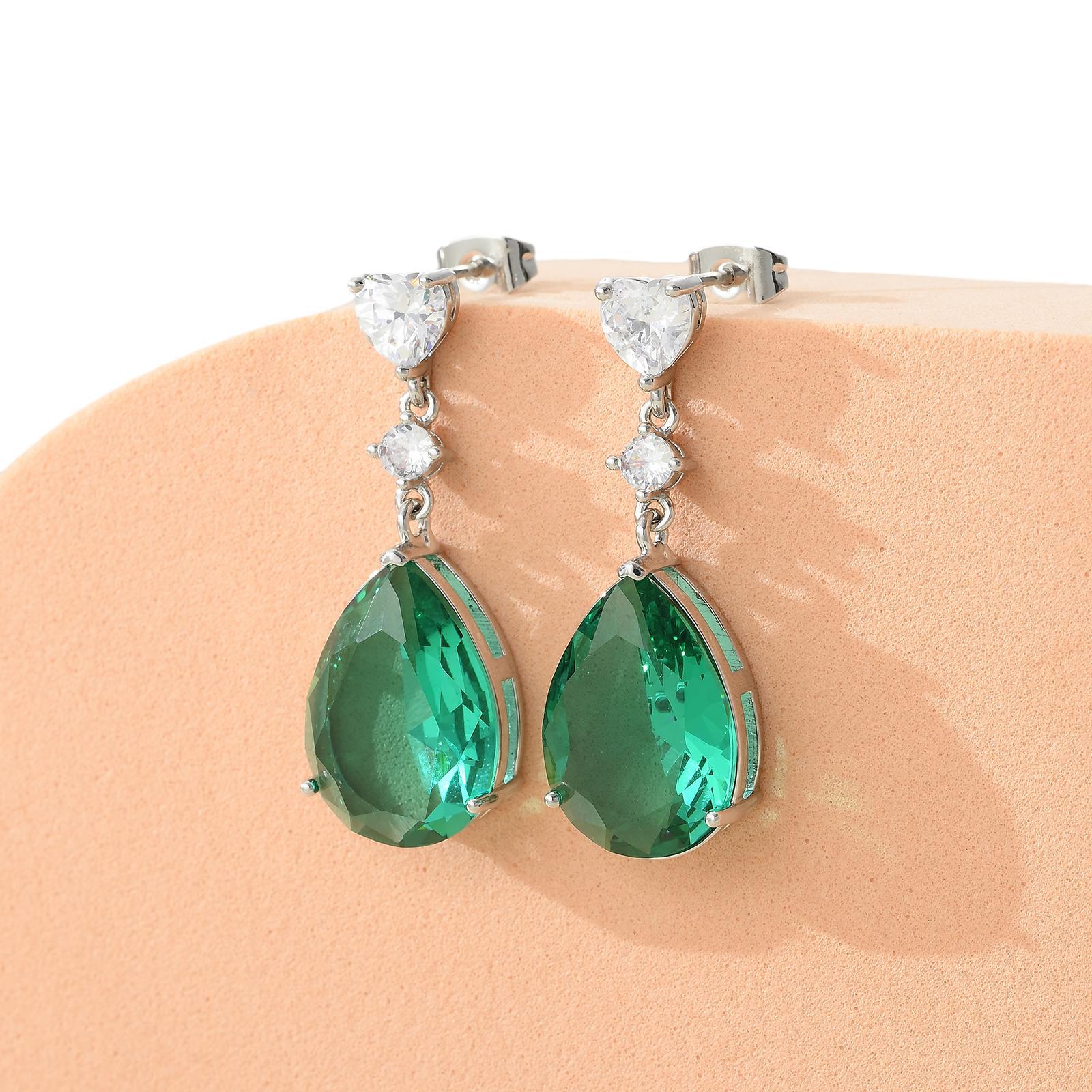 

Luxury Teardrop Zircon Earrings - Elegant Summer Gift for Women