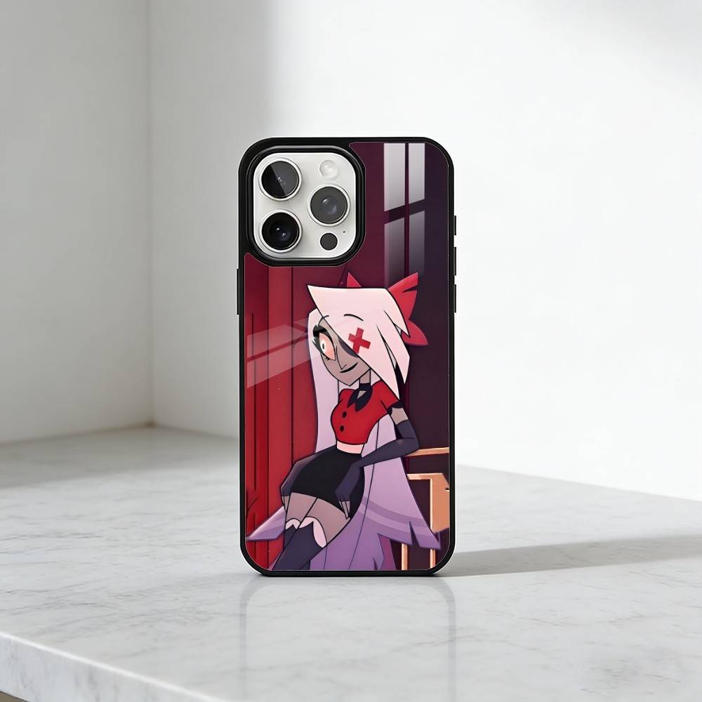 H-Hazbin H-Hotel Phone Case For iPhone17,16,15,14,13 Plus,Pro Max Magnetic For Magsafe Wireless Charging