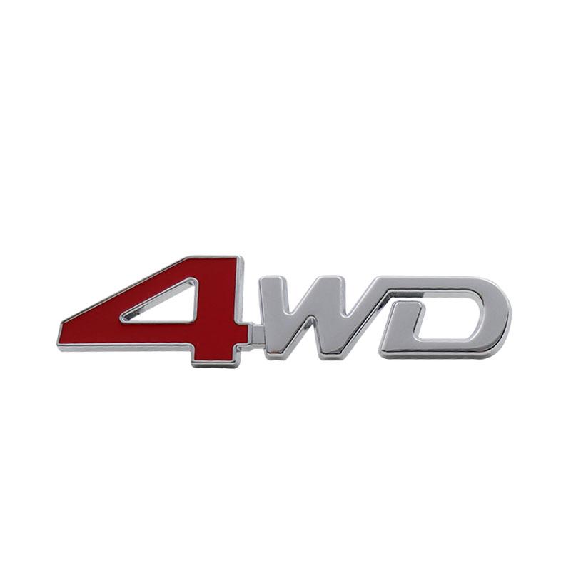 3D Auto Styling 4WD Allradantrieb Offroad 4 x 4 für SUV Auto Motorhaube Kotflügel Kofferraum Heckklappe Namensschild Aufkleber Emblem Abzeichen Aufkleber