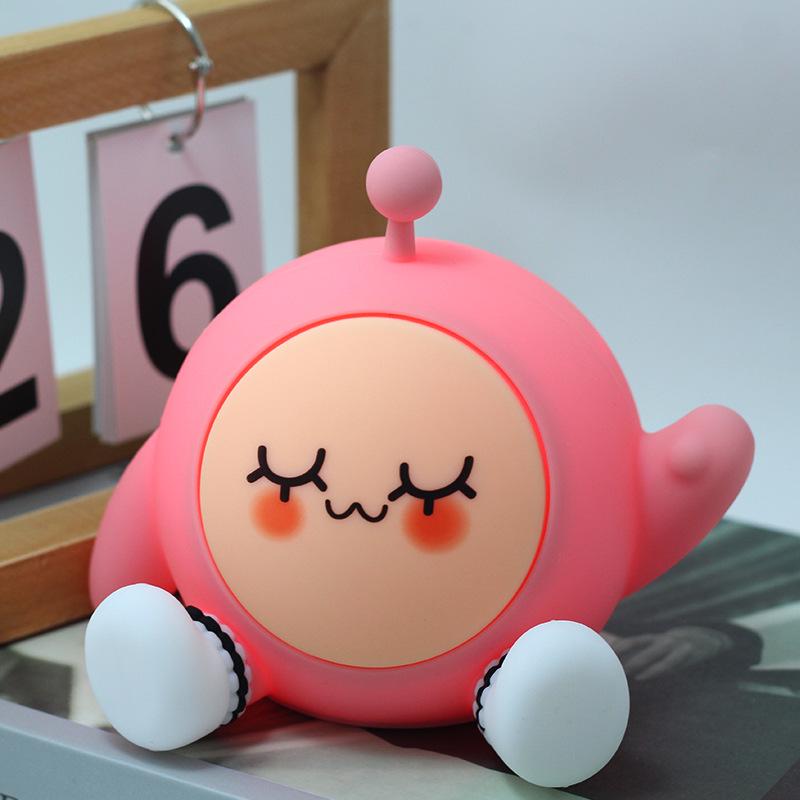 Pat Pat Silicone Pear Night Light - Cute Eye Protection Sleep Companion for Girls