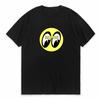 Unisexs Mooneyes Moon Equipped Classic Logo TShirt Black Cotton Fashion Tops Unisex Unique Gift