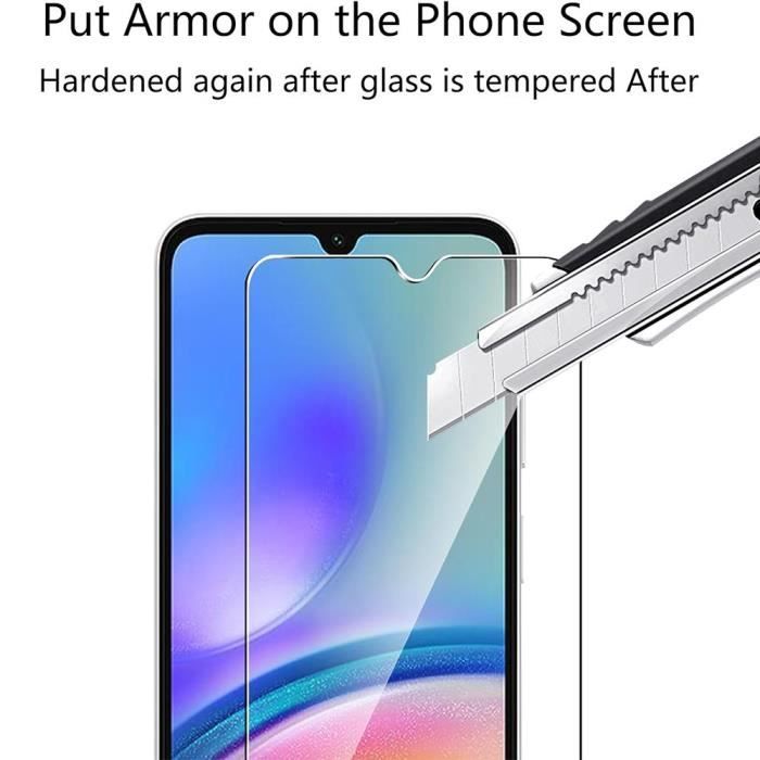 [2 pièces] Verre Trempé pour Samsung Galaxy A25 5G, Protection d'Ecran Transparent Anti-Rayures