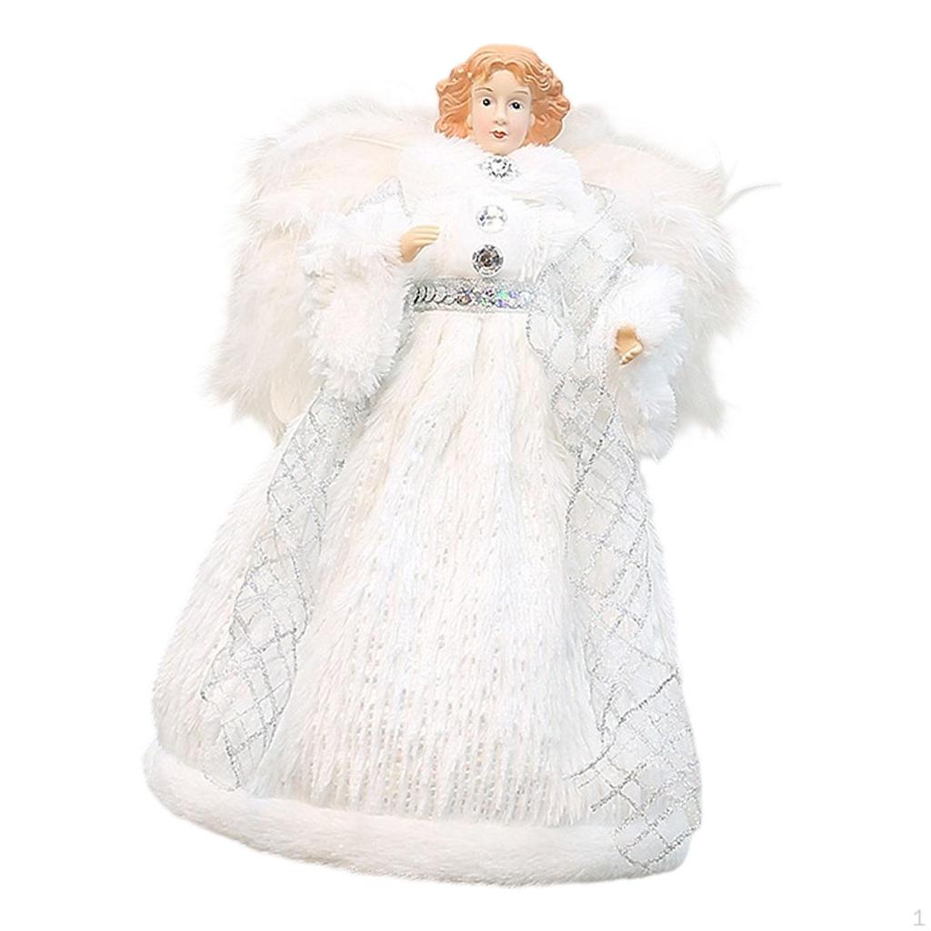 Angel Treetop Figurine Christmas Ornament Decoration for Bedroom