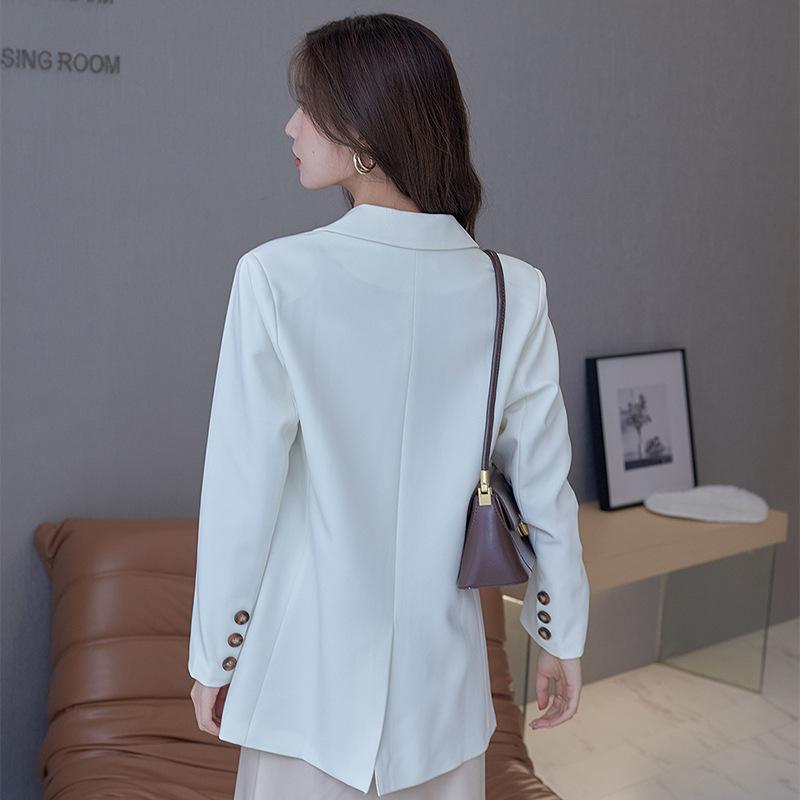 Kleiner Blazer Damen Herbst Neuer Stil Klein Grün Lässig Slim Mittellang Anzug
