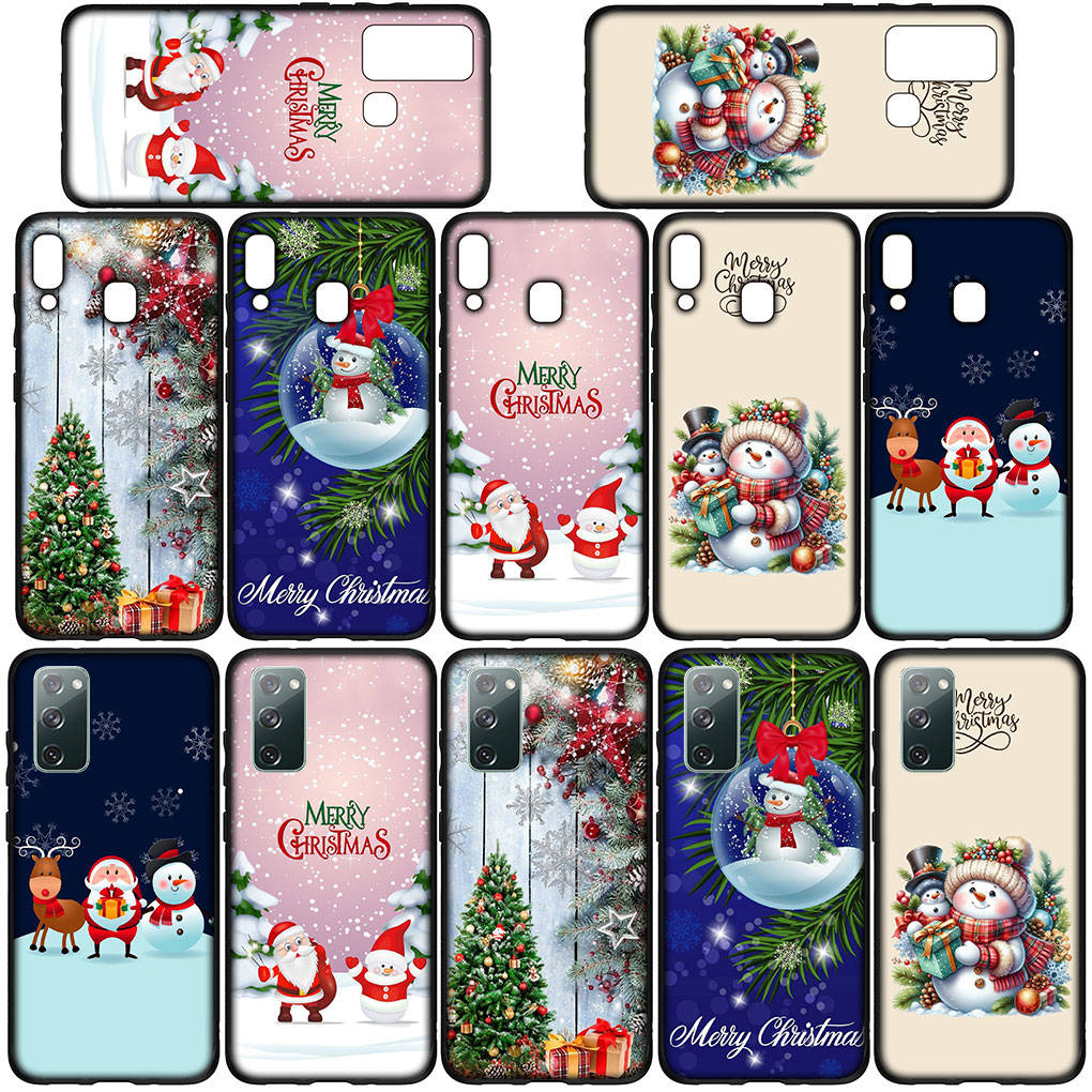 Kryt na telefon pro Samsung Galaxy S25 S24 S23 iPhone 16 15 Xiaomi Redmi Note 14 13 12 16E 11 ProOPPO Moto Huawei Dárek Sněhulák Veselé Vánoce Jelen Kryt