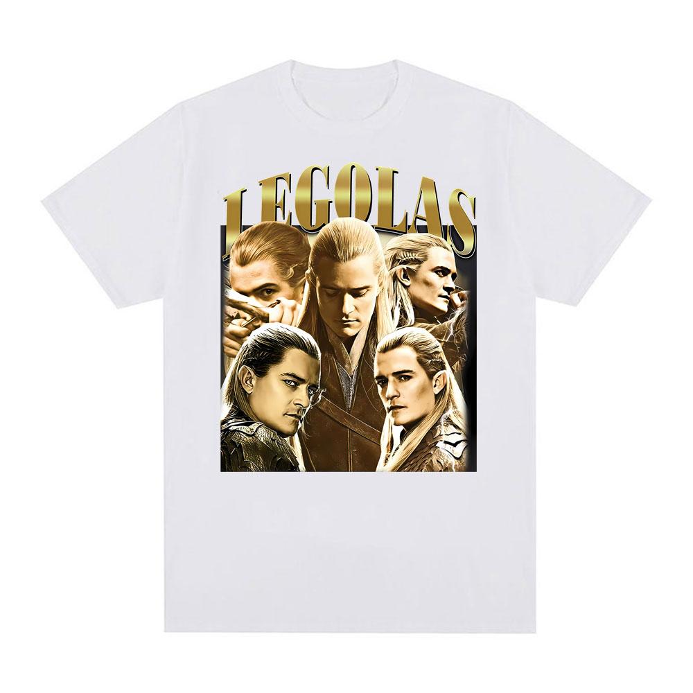 Legolas Vintage Lord of The Rings Elven Archer T Shirts Unisex Women Fashion Hip Hop Streetwear T Shirt Casual Loose Cotton Tshirt