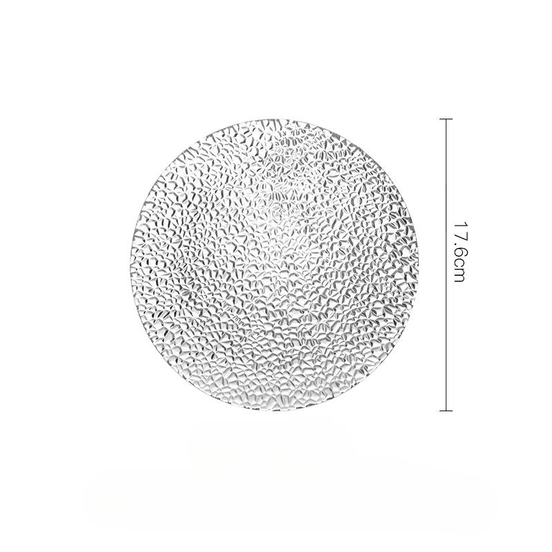

Стеклянная тарелка Домашняя тарелка-молоток Плоская креативная тарелка для фруктов Тарелка для закусок Салатная десертная тарелка Бытовая посуда