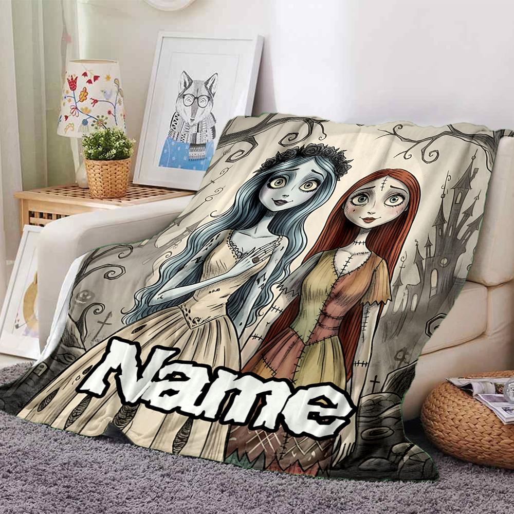 Custom Name Unicorn Pink Flowers Blanket for Couch & Bed, Plush Cozy Fuzzy Blanket Super Soft & Warm Blankets for Fall and Winter. 0908151