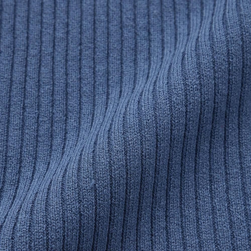 Gu Multi Way Rib Knit Dress  Long Sleeves