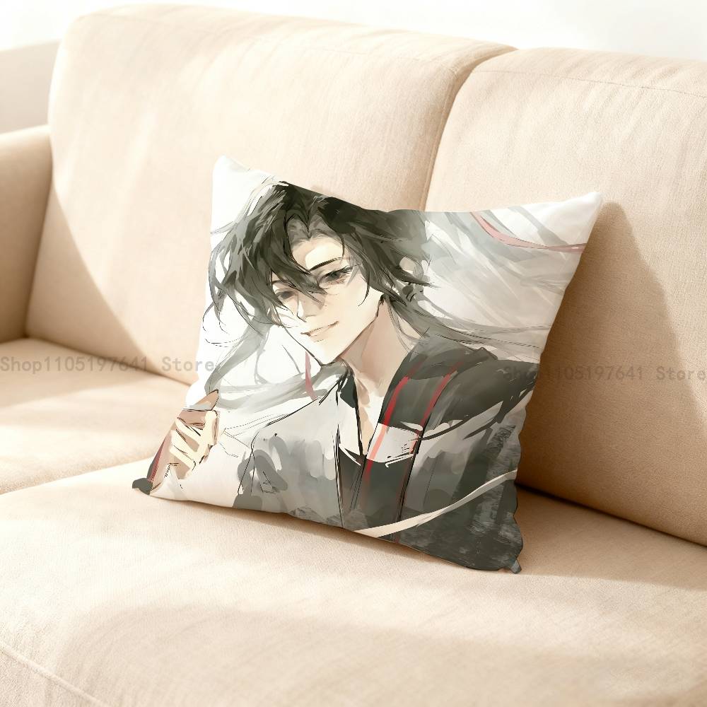 Mo Dao Zu Shi Pillow Case Cute Cartoon Anime Peripheralsbedroom Sofa Decorative Cushion Cover Soft Cushion Cover