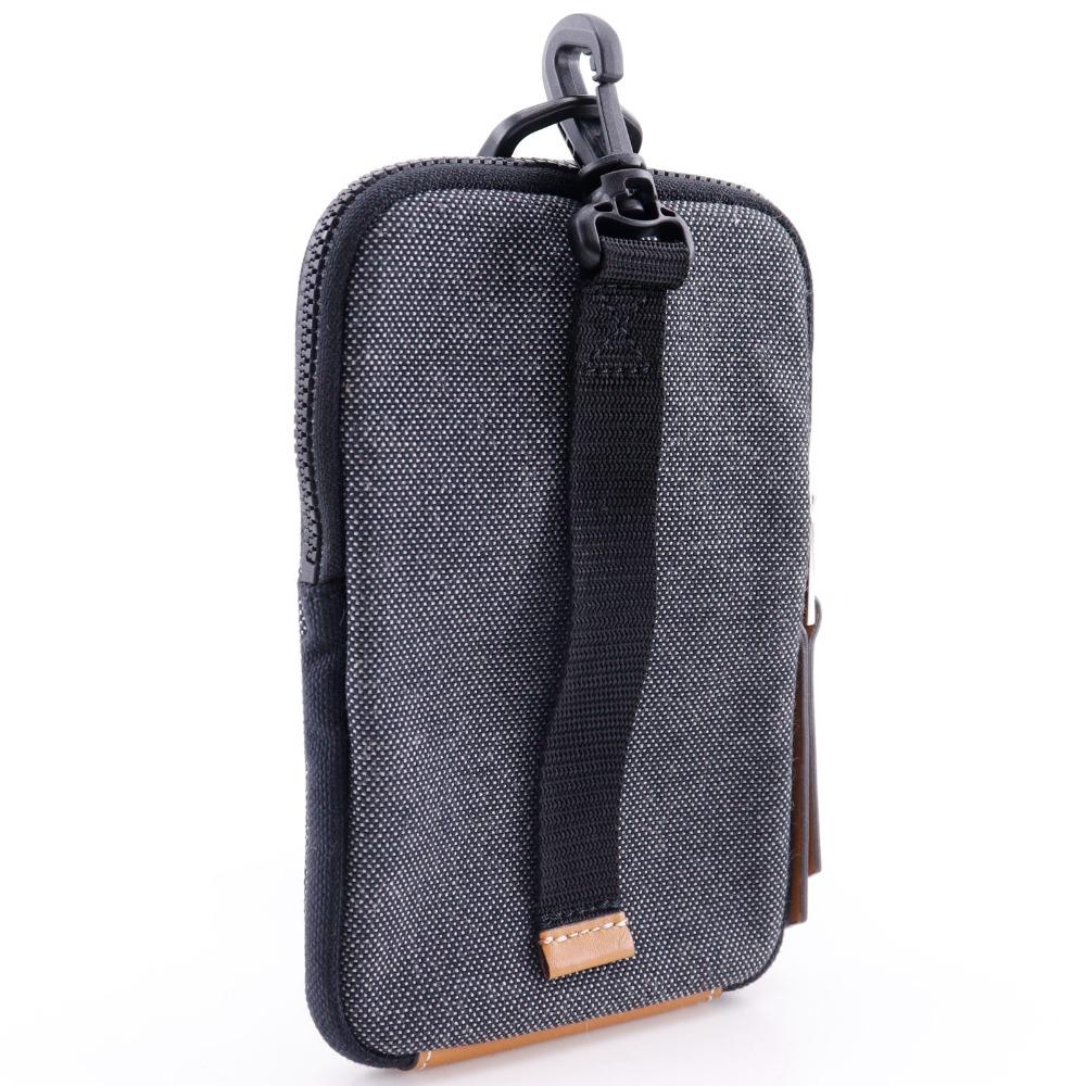 LOEWE Loewe Nature Pouch Neck pouch phone pouch gray/yellow canvas mens Used